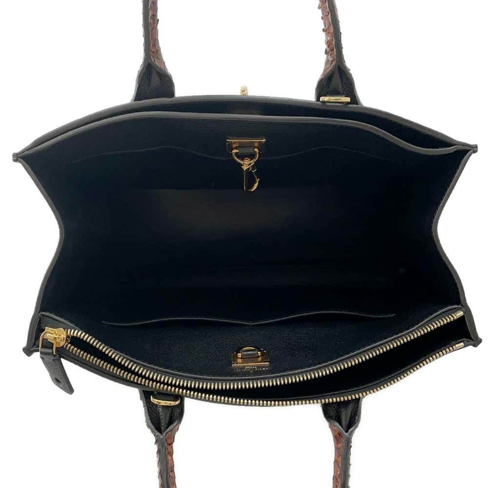 Louis Vuitton City Steamer Mm Python Handbag Black - image 6